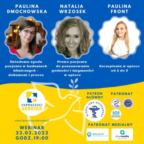 Farmaceuci Ukrainie – cykl webinarów edukacyjnych dla farmaceutów