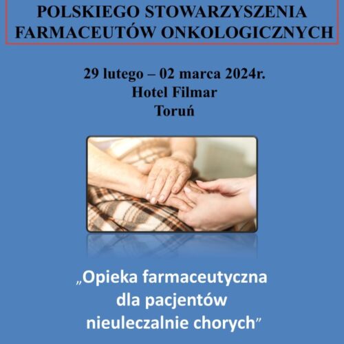 XII Zjazd Polskiego Stowarzyszenia Farmaceutów Onkologicznych