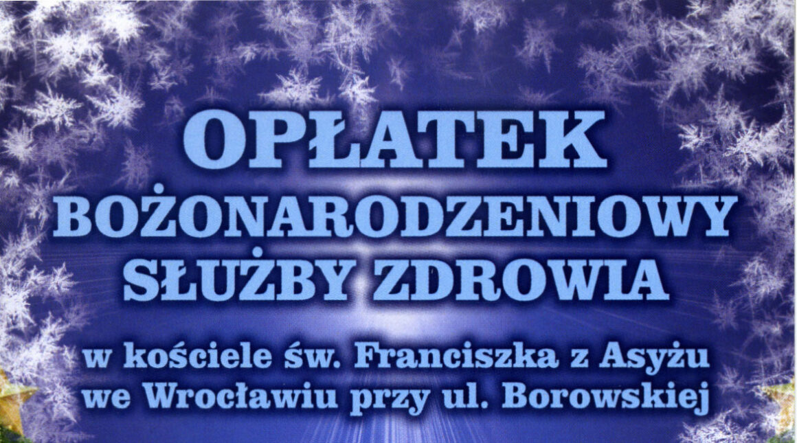 Opłatek Bożonarodzeniowy Służby Zdrowia – 4.01.2026 r.