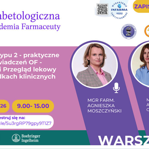 Warsztat_DAF Warsztaty stacjonarne “Cukrzyca typu 2 – praktyczne aspekty świadczeń opieki farmaceutycznej” – 18 luty 2026 r.