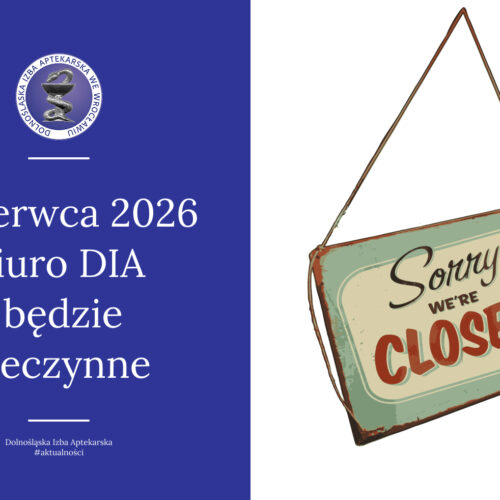 Informacja: 5 czerwca 2026 roku biuro DIA będzie nieczynne