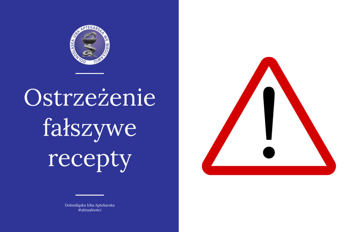 Ostrzeżenie dla aptek i farmaceutów – fałszywe recepty papierowe