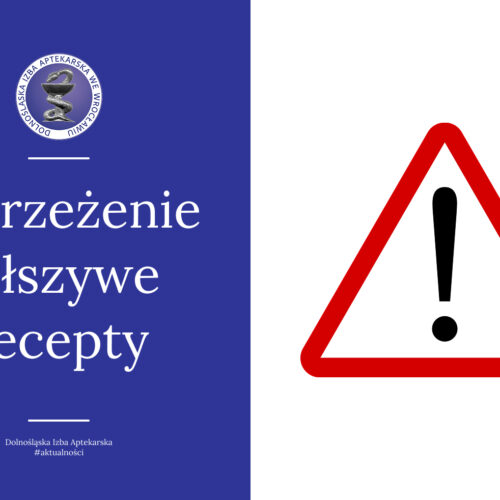 dia_warning Ostrzeżenie dla aptek i farmaceutów – fałszywe recepty papierowe